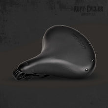 Lade das Bild in den Galerie-Viewer, Ruff Cycles - Sattel Wrangler Schwarz (Ruffian) liegend